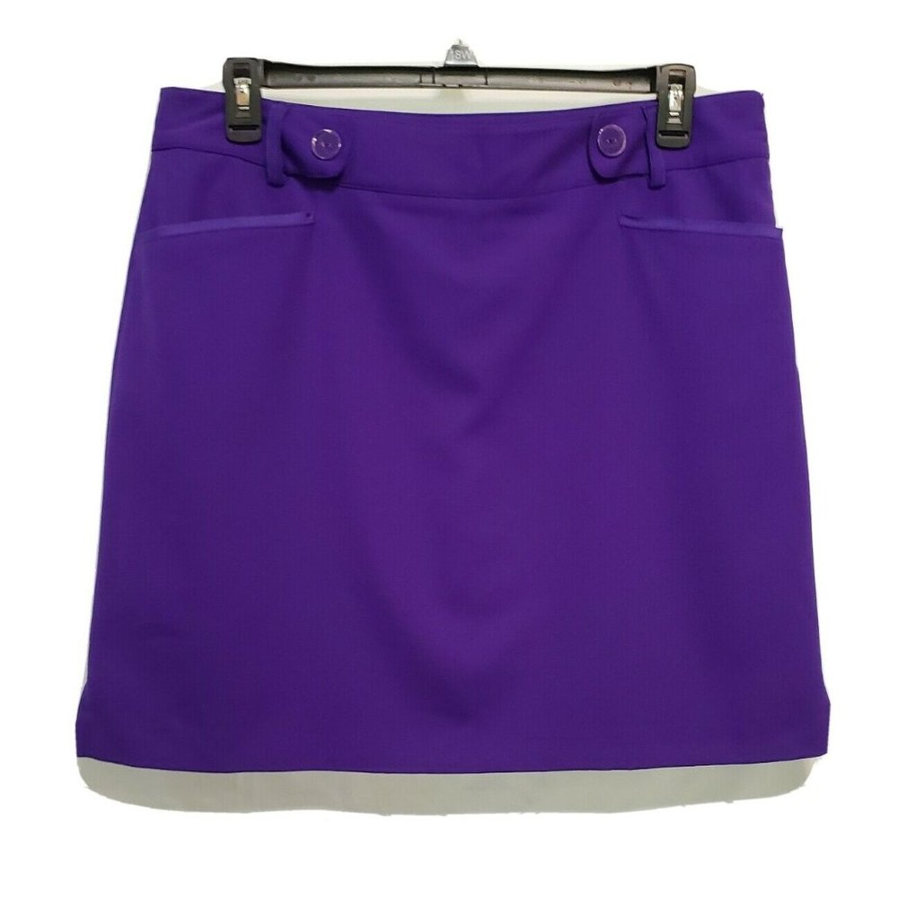 EP PRO Golf Skort Size 16 Purple Side Zipper Front